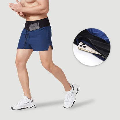 2-in-1 Marathon Running Shorts – Leichte Sportshorts mit Waist Bag